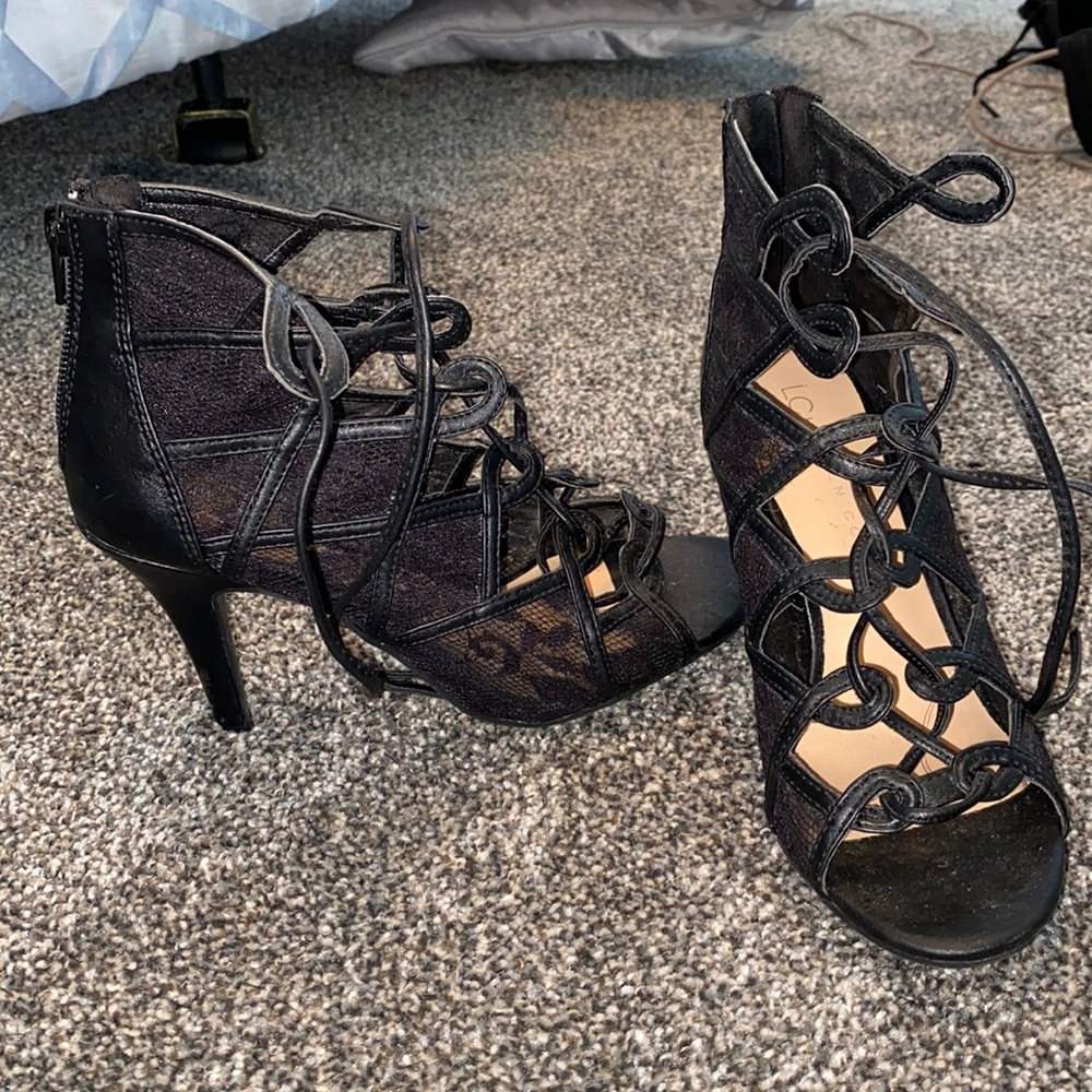 Black laced heels - LC LAUREN CONRAD